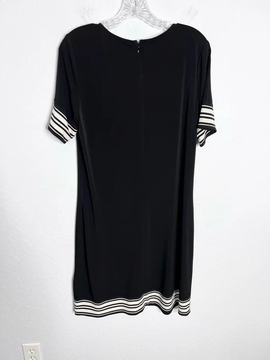 Michael Kors Dress Women’s Large Black Sheath Mini Versatile Stripe Hems B6 - Picture 5 of 9